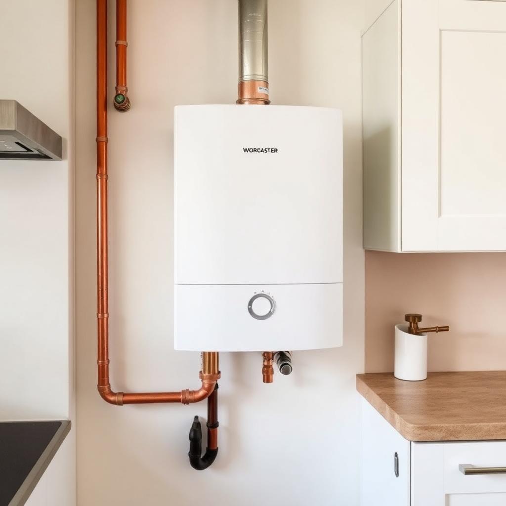 New Worcester combi boiler installation